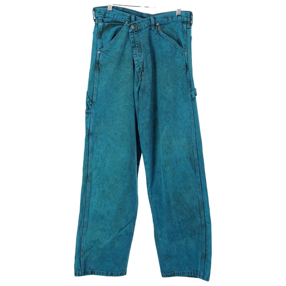 NWT Urban Renewal Carpenter Jeans S Turquoise Blue Crossover Urban Outfitters